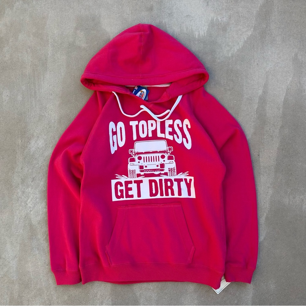 Graphic Hot Pink Hoodie Size M